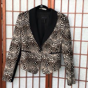 BCBG MAXAZRIA Animal Print Blazer